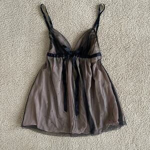 Victoria’s Secret Very Sexy Sheer Black Babydoll Slip Y2K – Size M